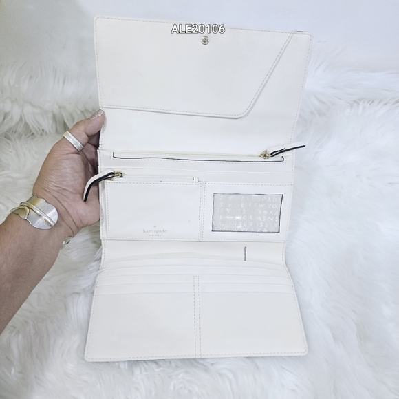 Kate Spade Gray Leather Large Wallet - Picture 6 of 16